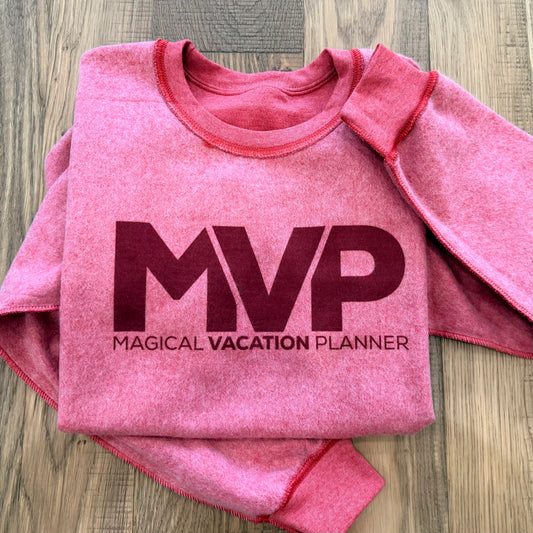 MVP Red Vintage Wash Crewneck