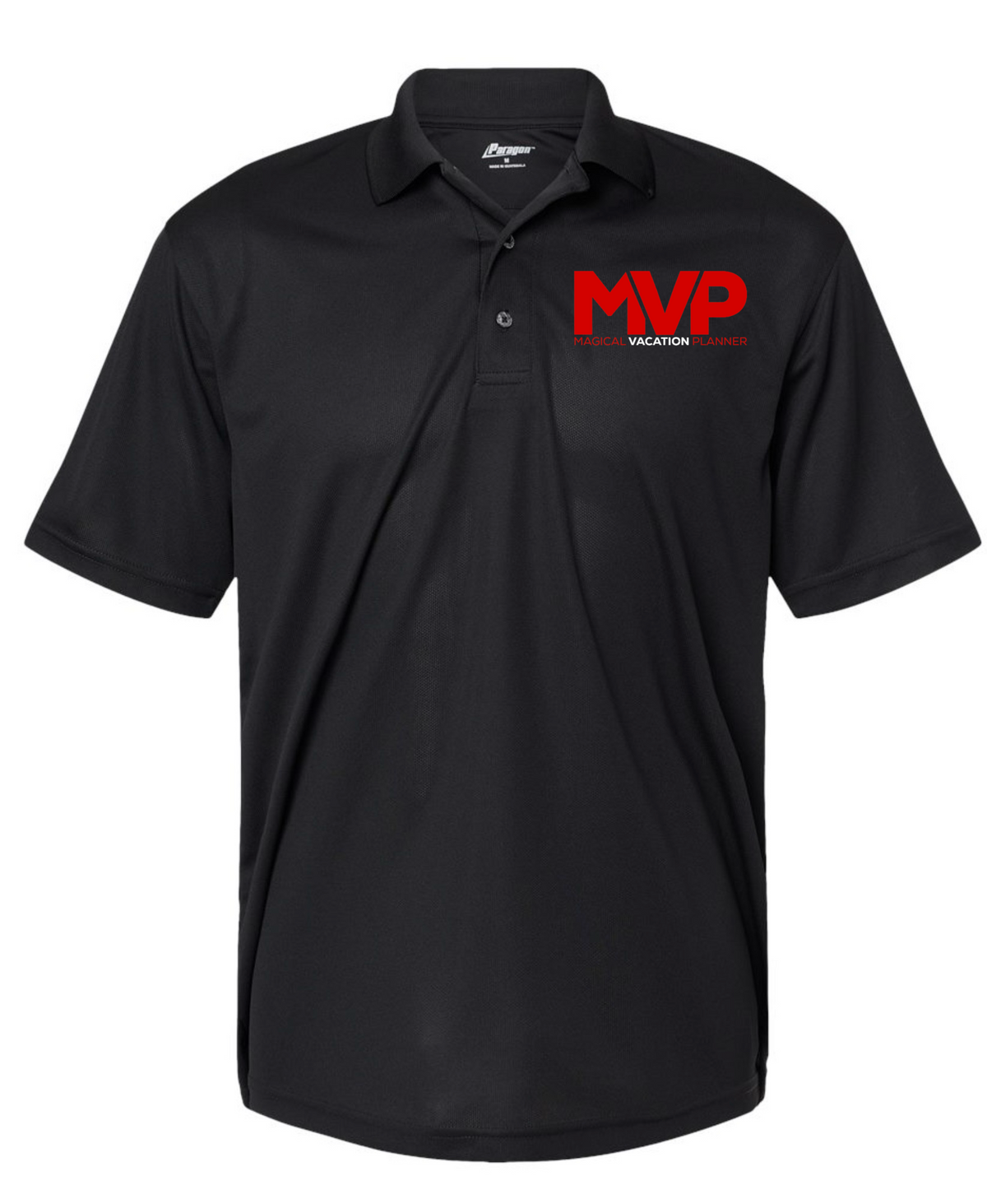 Men's Black Performance Polo
