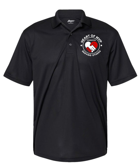 Men's Black Performance Polo