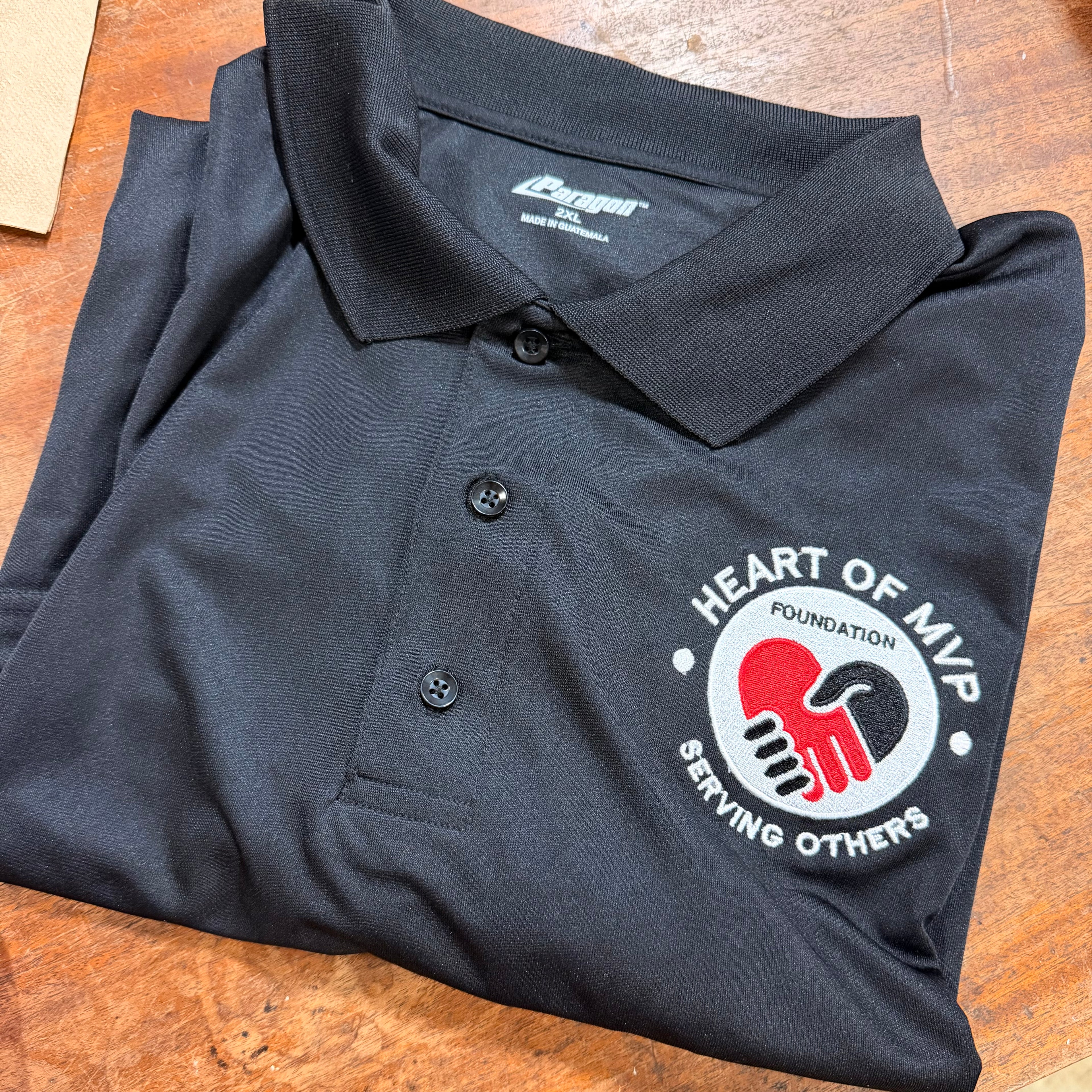 Men's Black Performance Polo